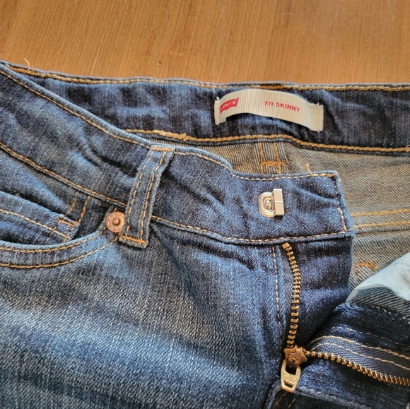 Levi's 711 Skinny Jeans, kids size 8 Reg - Picture 5 of 6